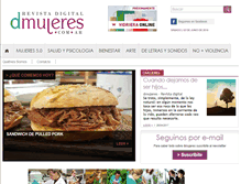 Tablet Screenshot of dmujeres.com.ar